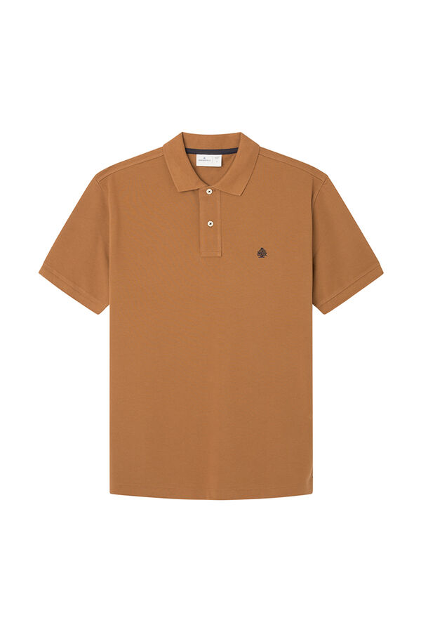 Springfield Regular fit basic piqué polo camel