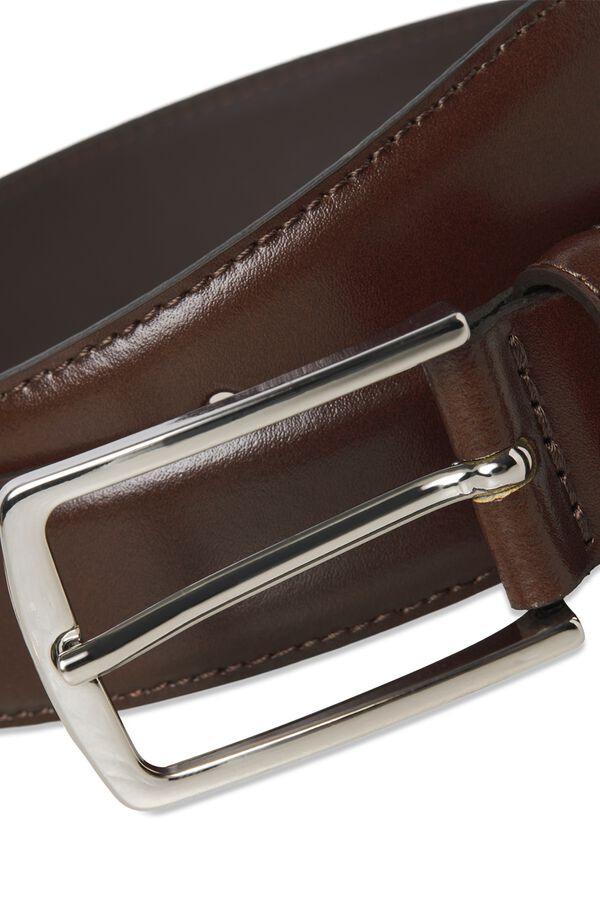 Jack & Jones 100% leather belt nude