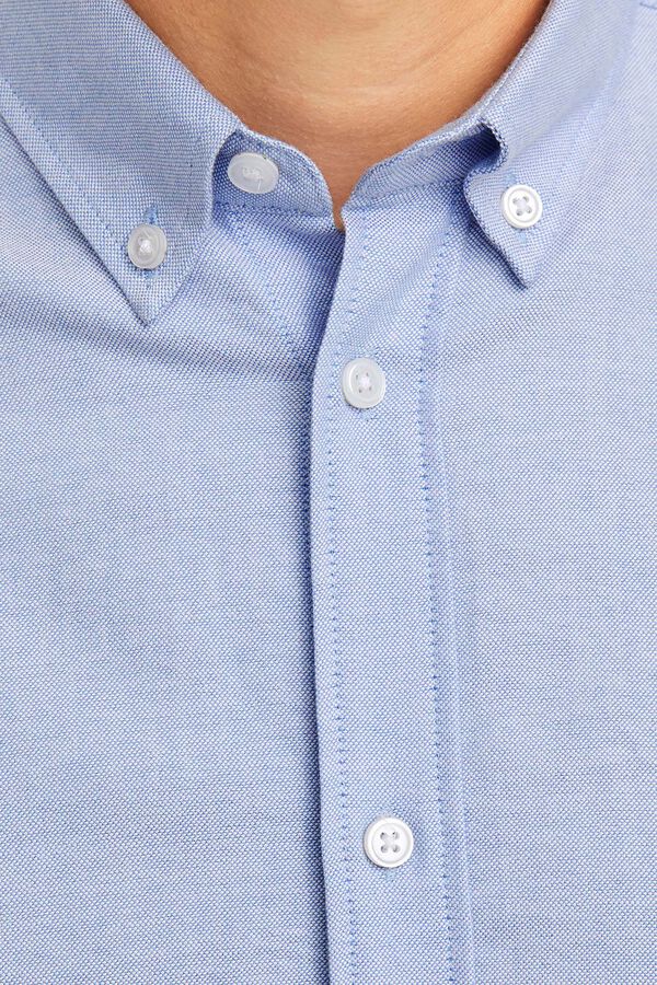 JJ REBEL lang&auml;rmelig formelles Hemd Blau