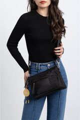 Refresh Bolso bandolera casual negro