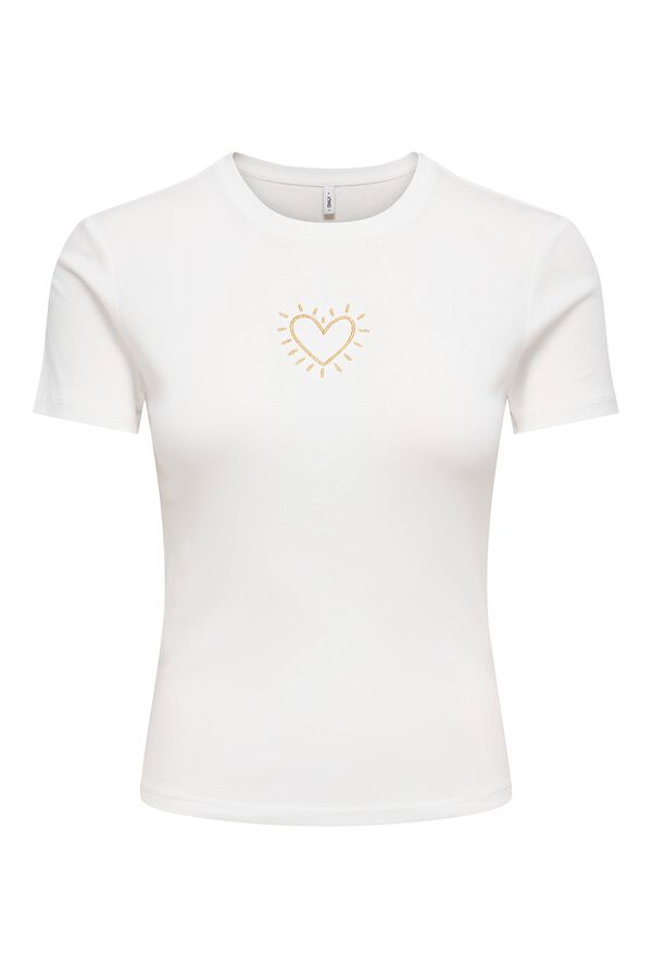 Only Short-sleeved T-shirt white
