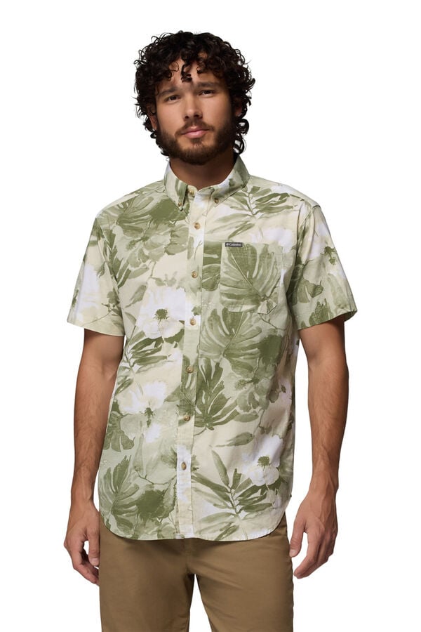 Columbia Printed short sleeve shirt beige