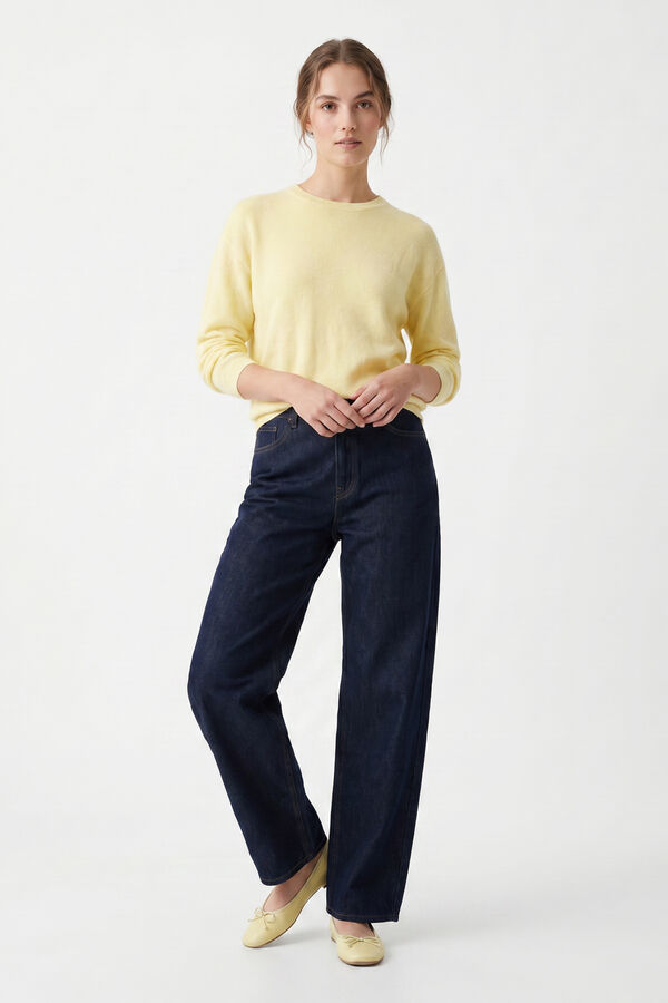 Pieces Dropped sleeve jumper imprim&eacute;