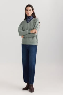 Springfield Embroidered studded sweatshirt