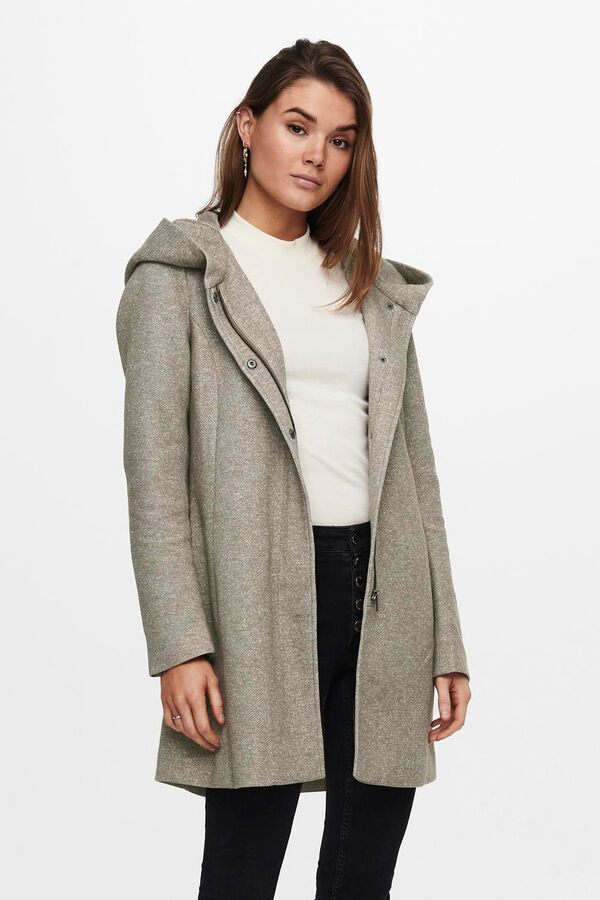 Only sobretudo de tecido midi  cru