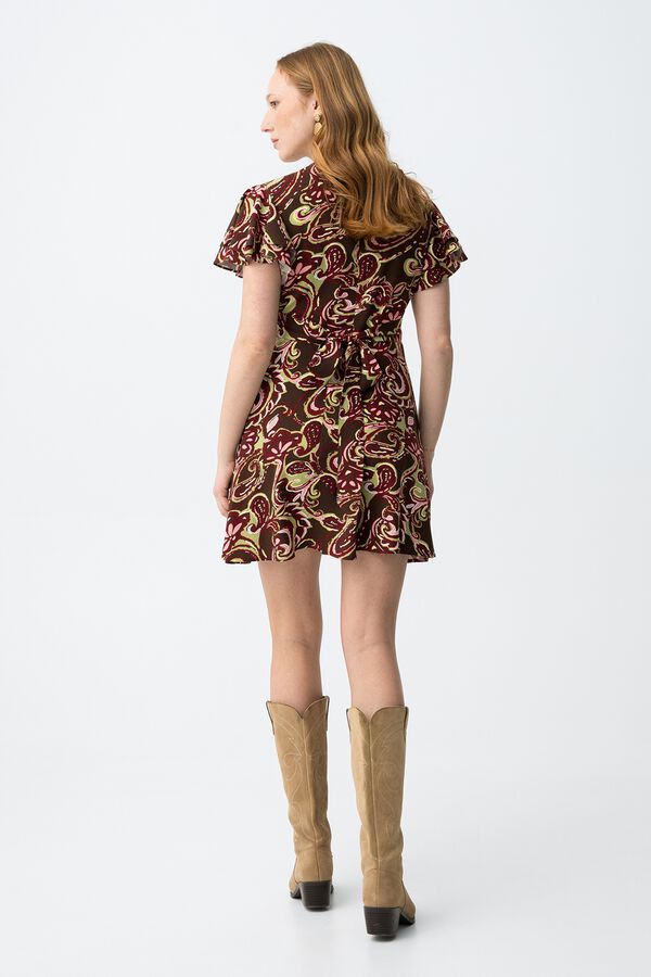 Tiffosi Short printed dress nude