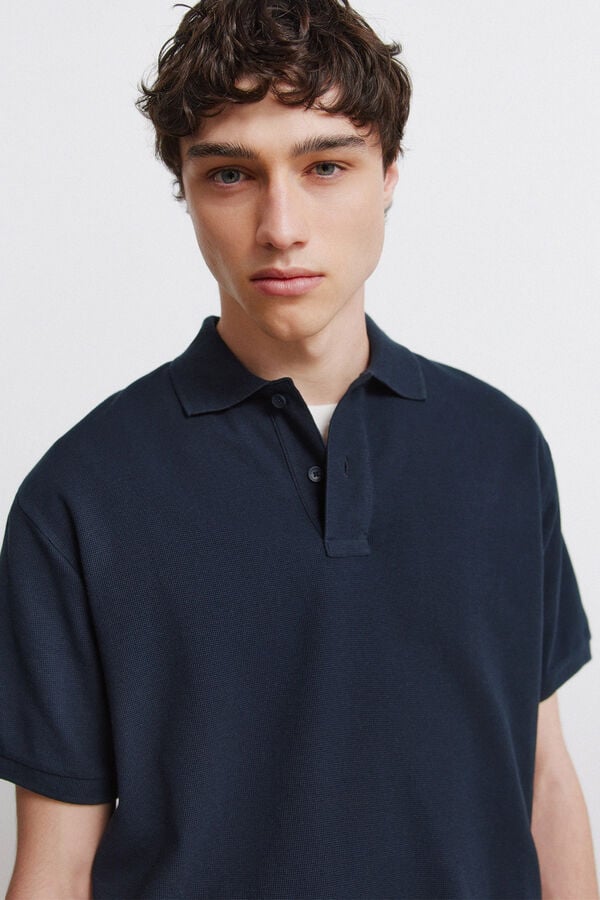 Springfield Regular fit polo shirt blue