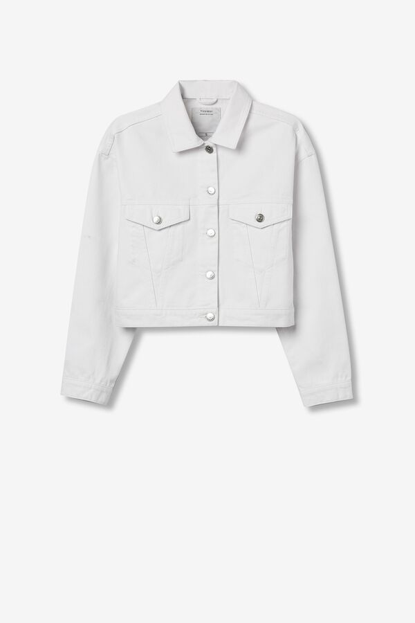 Tiffosi Chaqueta Cropped blanco