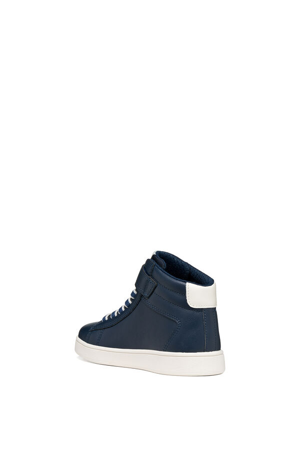 Geox Faux leather trainers blue