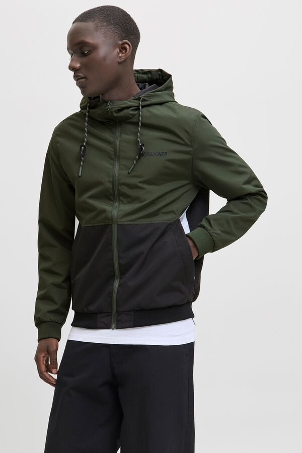 Jack & Jones Hooded bomber jacket green