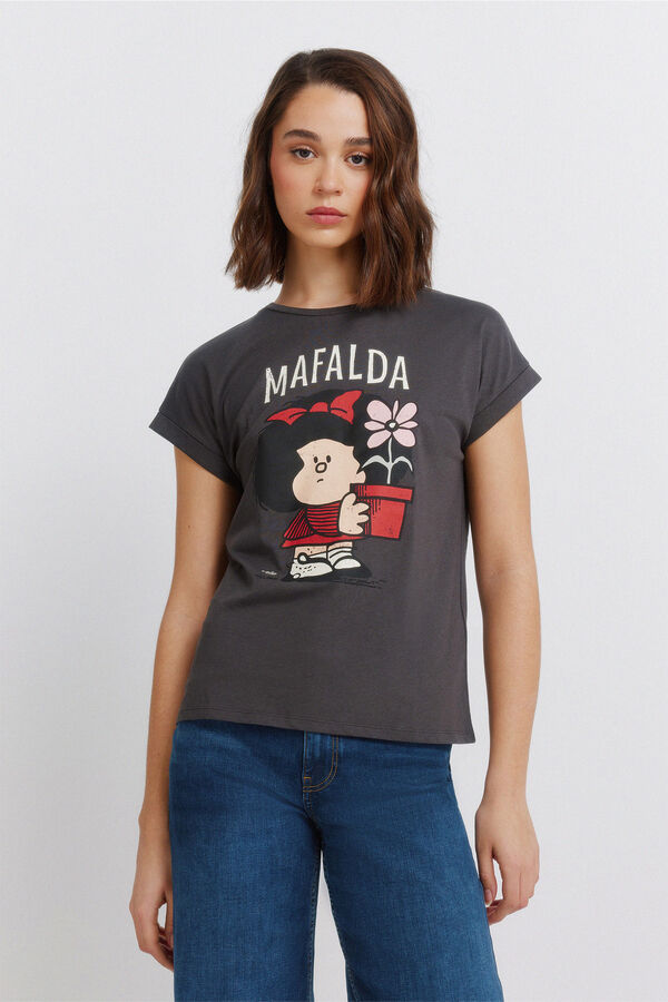 Springfield T-shirt Mafalda grey
