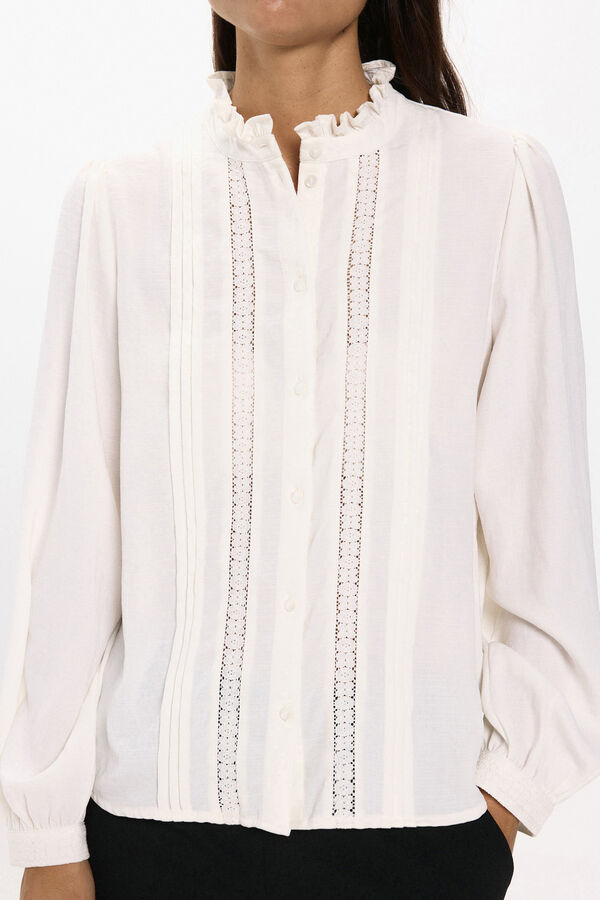 JDY Camisa manga larga blanco