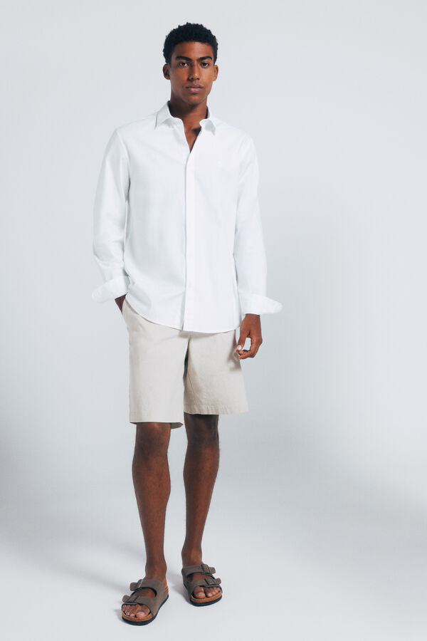 Springfield Textured shirt white