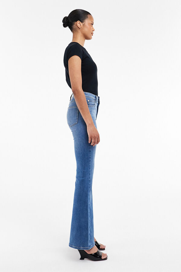 Topshop Jeans flared fit azul