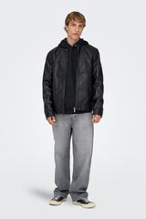 Only & Sons Chaqueta biker negro