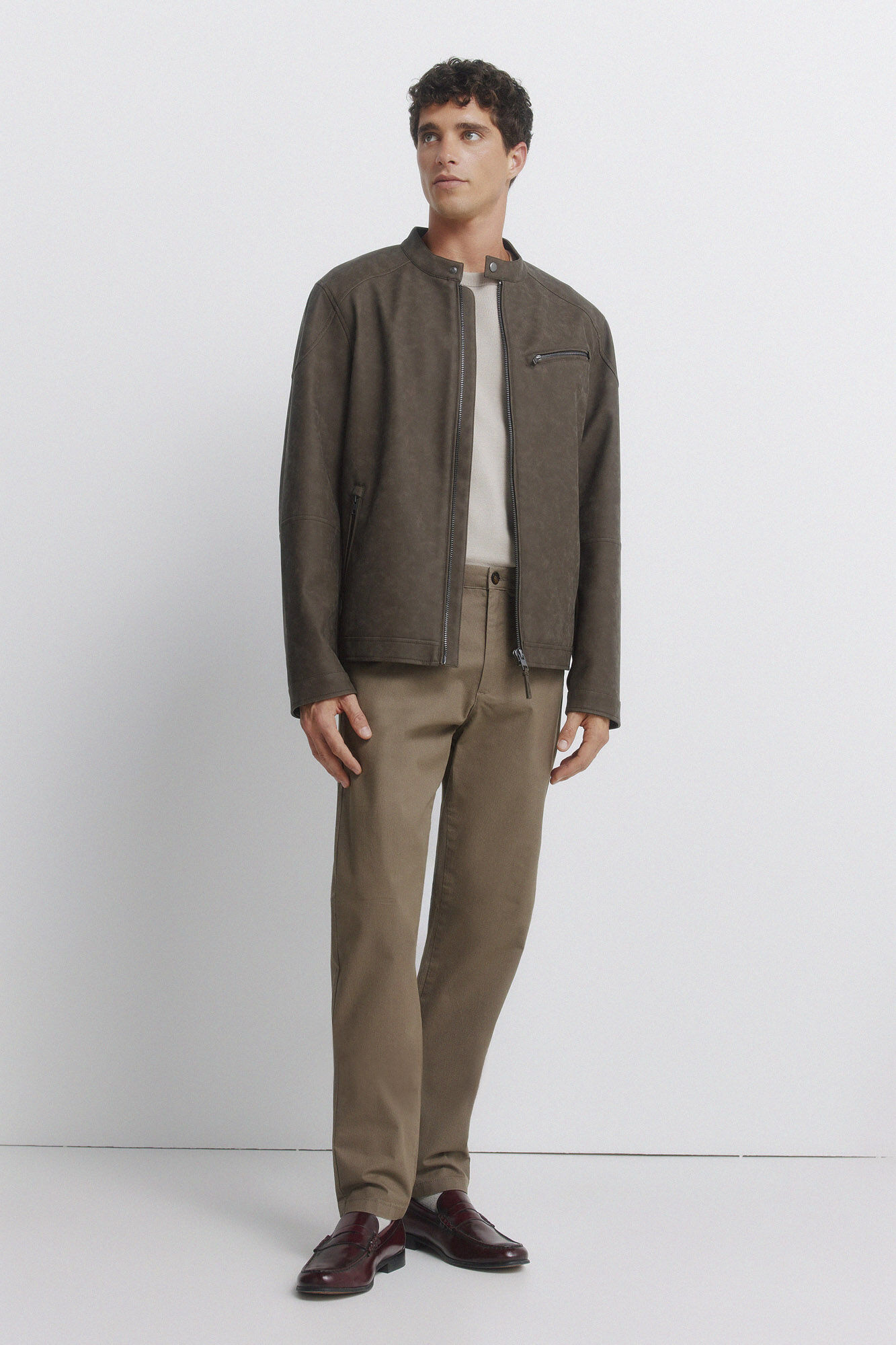 Springfield Pantal&oacute;n chino microestampado slim fit