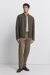 Springfield Cal&ccedil;as chino microestampado slim fit cru