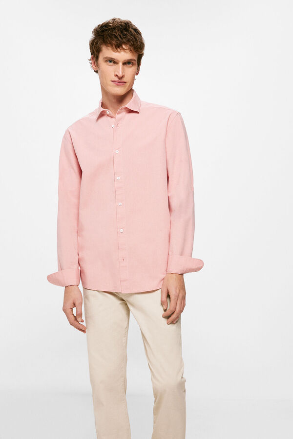 Springfield Camisa pinpoint rosa