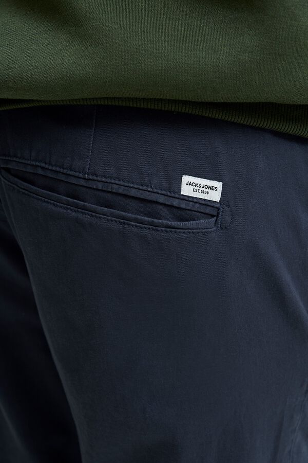 Jack & Jones PLUS Slim fit stretch chinos trousers blue