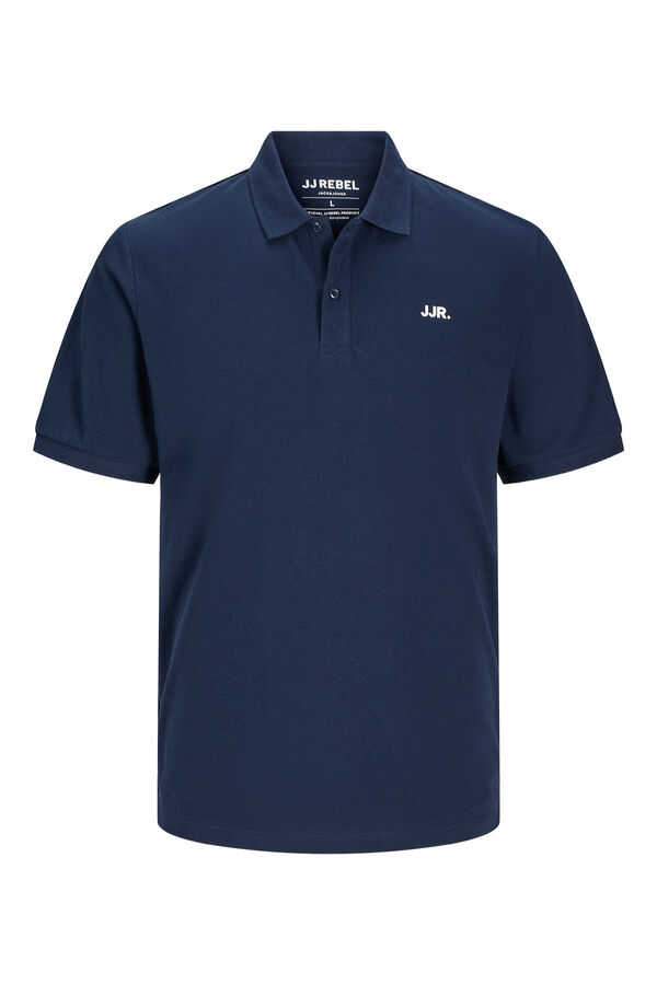 JJ REBEL Regular fit polo shirt Plava