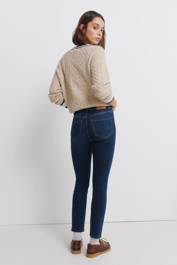 Springfield Cal&ccedil;as jeans slim cropped azul