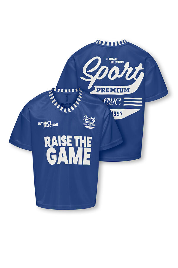 Only Girls Girl's baseball T-shirt bleu