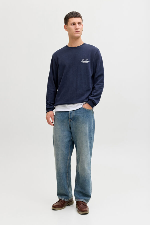 Jack & Jones Sudadera b&aacute;sica logo azul