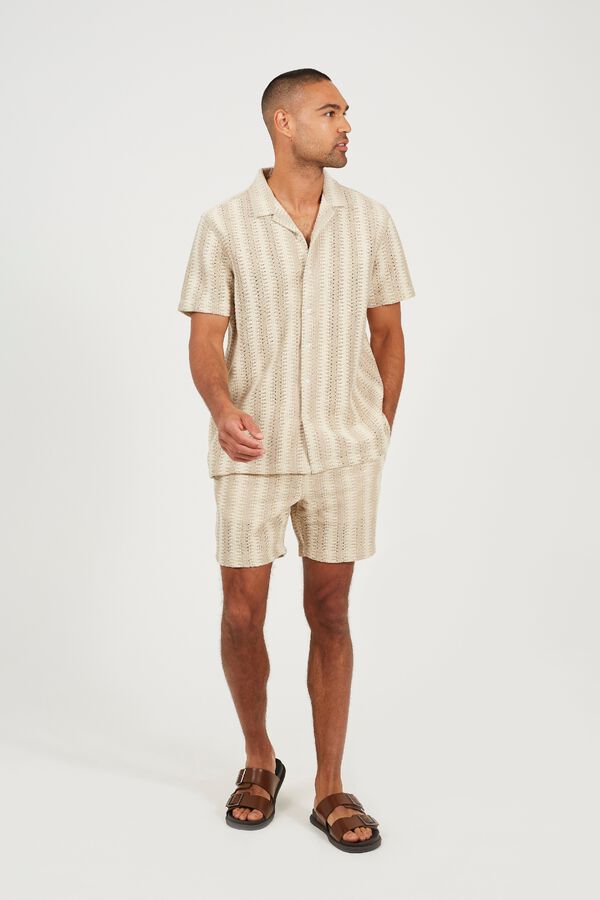 Brave Soul Short sleeve shirt brown