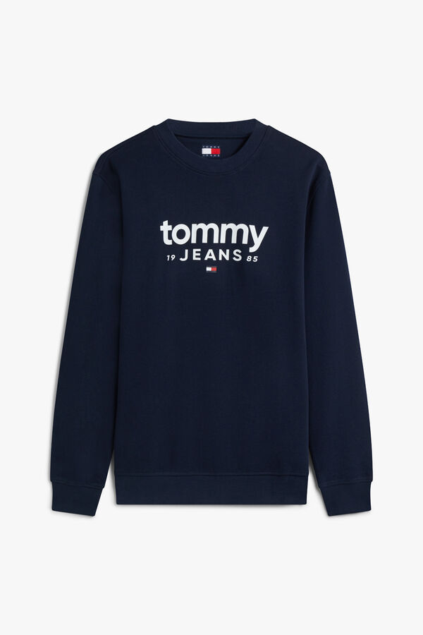 Tommy Jeans Round neck jumper with graphic blue