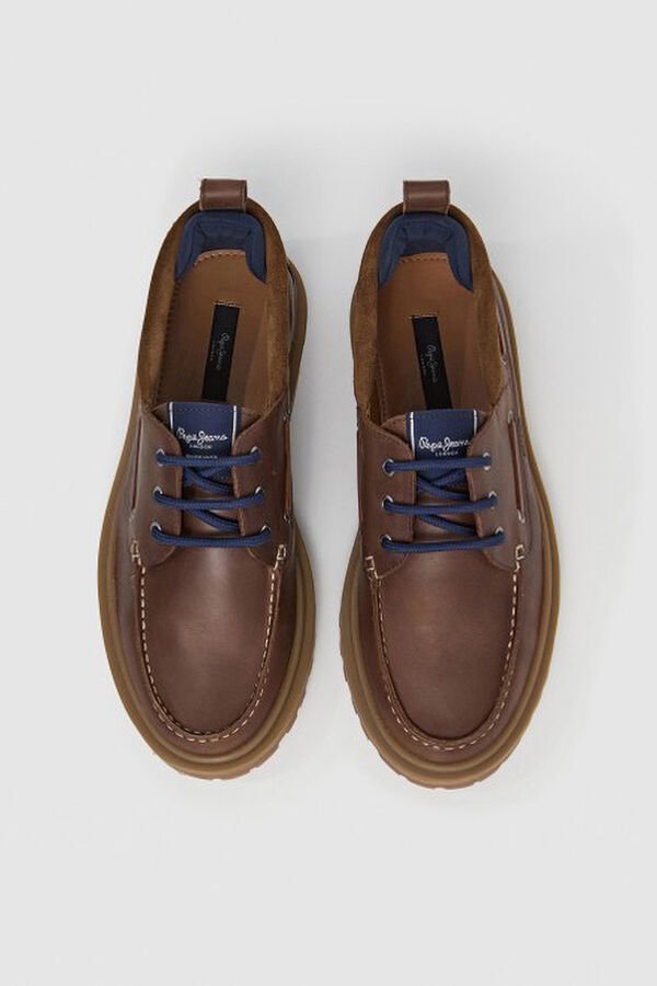 Pepe Jeans  Zapatillos casuales de piel tostado