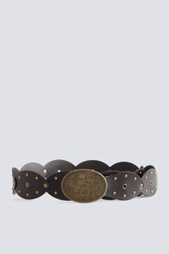 Springfield Cinto fivela western tachas