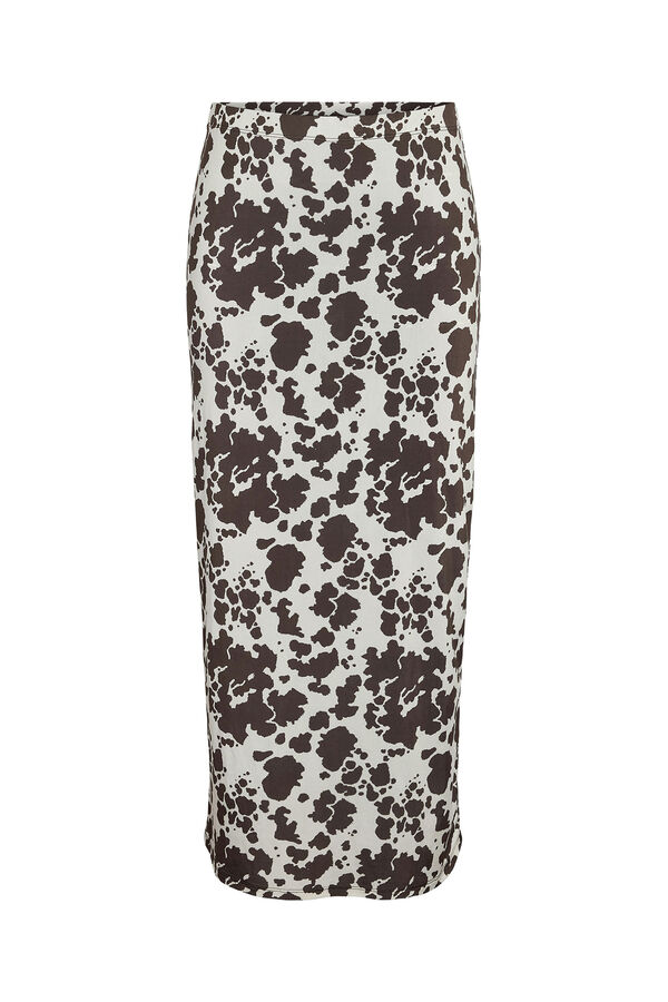 Noisy May Falda midi vaca gris