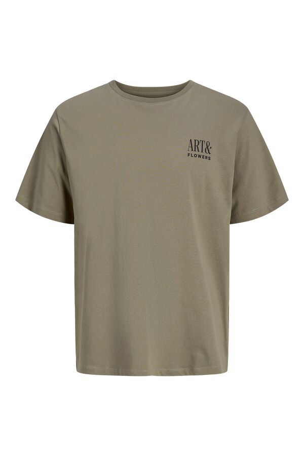 Jack & Jones Relaxed backprint T-shirt beige