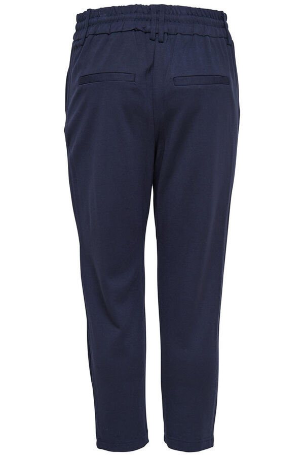 Springfield Pleated drawstring trousers bleuté