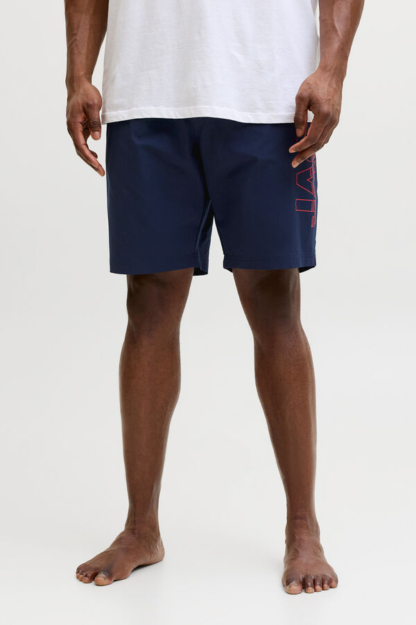 Jack & Jones PLUS Ba&ntilde;ador regular logo azul