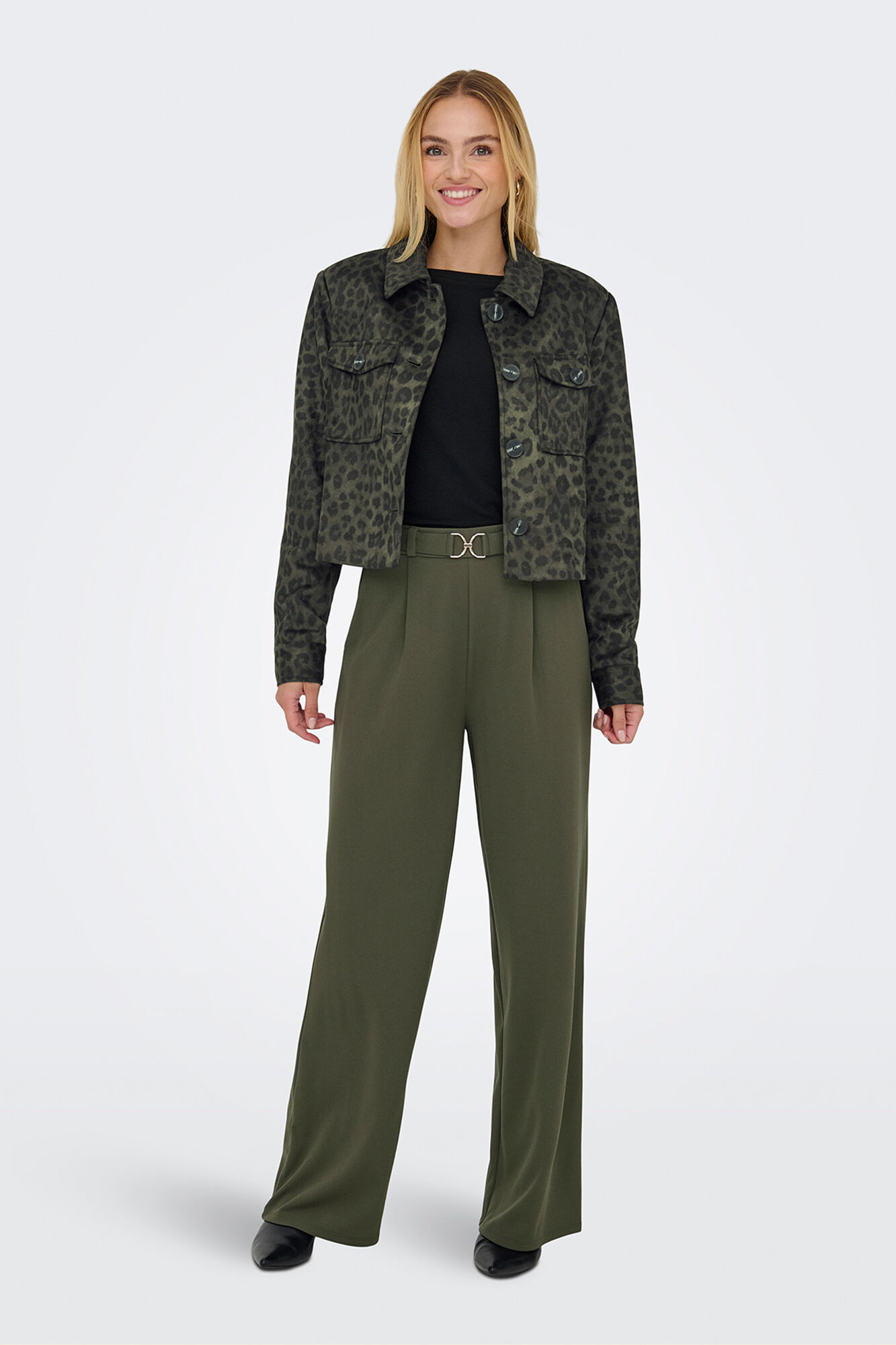 JDY Pantal&oacute;n recto pinzas