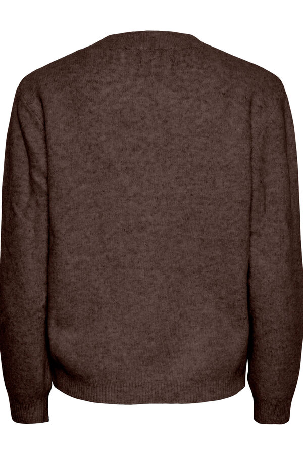 Pieces Su&eacute;ter redondo com manchas castanho