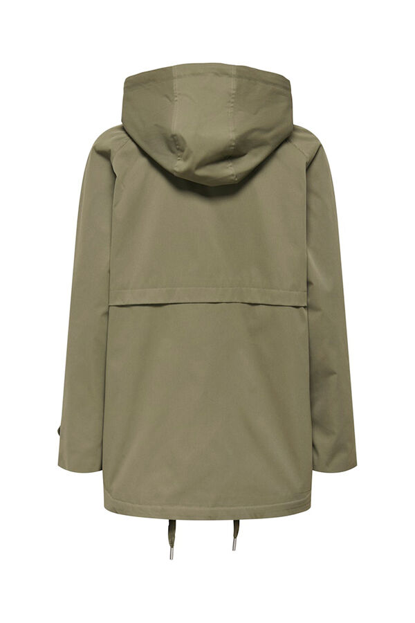 Only Chaqueta con capucha verde
