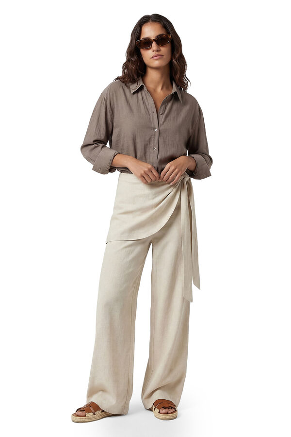 Koton Hose mit Rock-Effekt Beige
