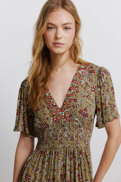 Springfield Mirrored neckline dress