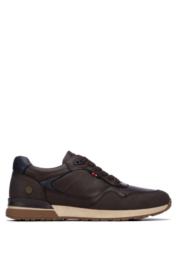 XTI Lace-up casual sneakers brown