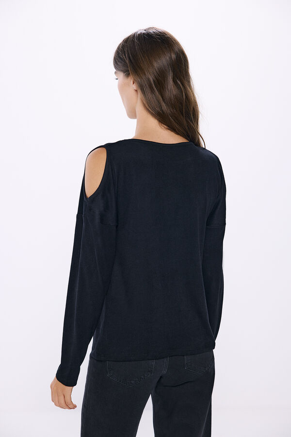 Springfield neckline neckline t-shirt black