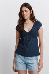 Springfield Short sleeve T-shirt with bow blue