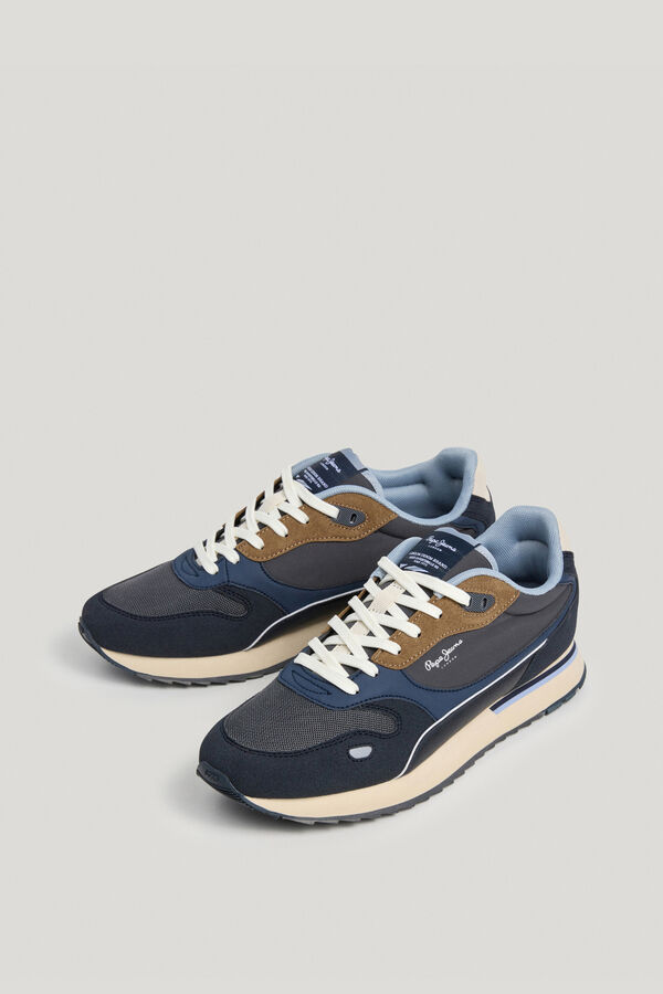 Pepe Jeans Lightweight running style sneakers blue