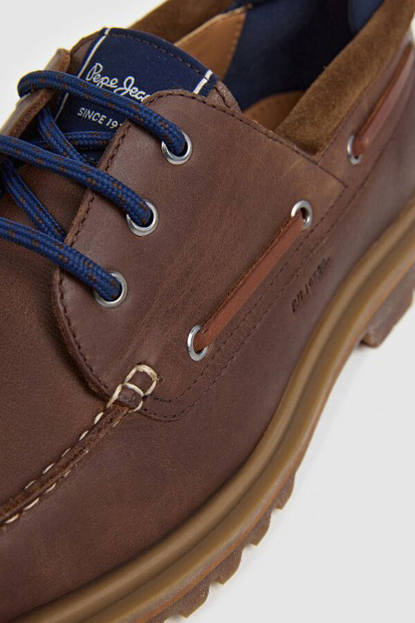 Pepe Jeans  Zapatillos casuales de piel tostado