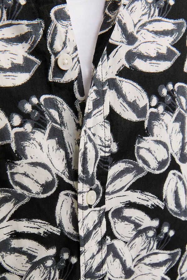 Jack & Jones Camisa manga corta oversized negro