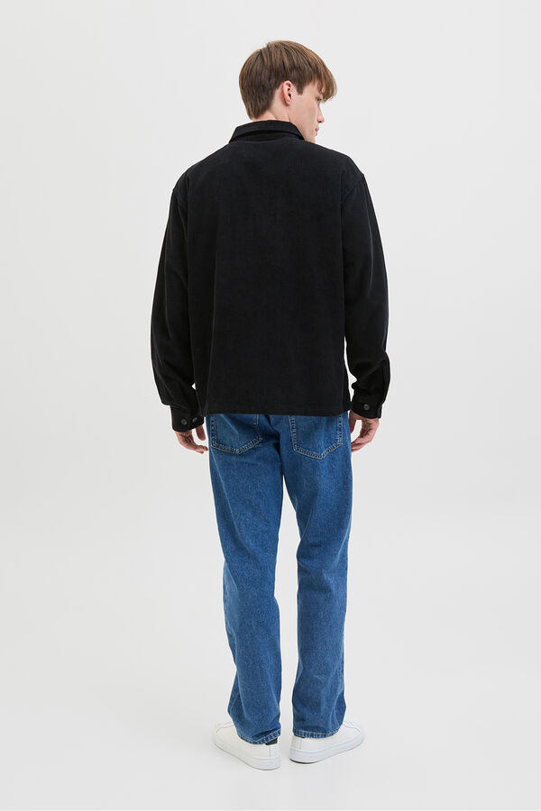 JJ REBEL Regular fit corduroy overshirt black