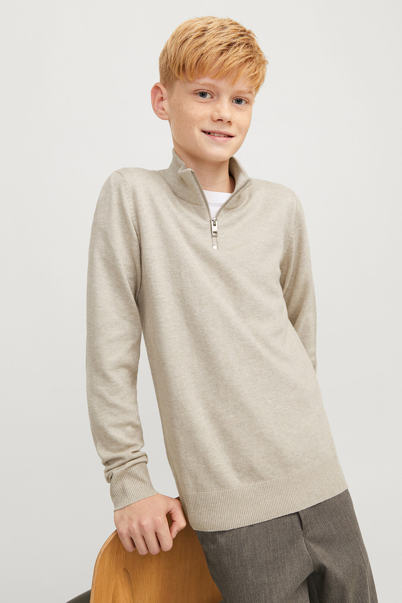 Jack & Jones Junior Jersey con cuello cremallera