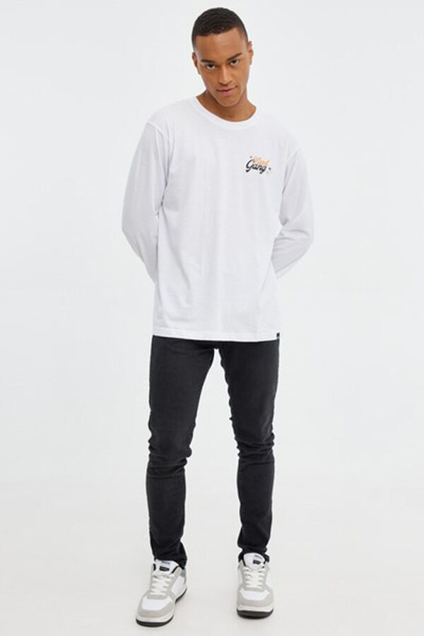 Inside T-shirt estampada com texto branco