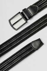 Celopman Cintur&oacute;n Trenzado El&aacute;stico negro